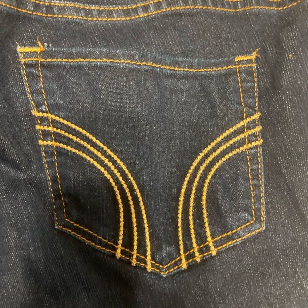 Hollister California Womens Low Rise Skinny Leg Blue Denim Jeans Size 7L long - Picture 4 of 6